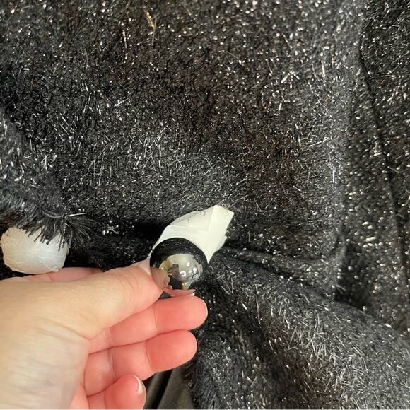 Kate Spade Tinsel Tweed Black Fringe Double Breasted Blazer NWOT - Picture 12 of 12